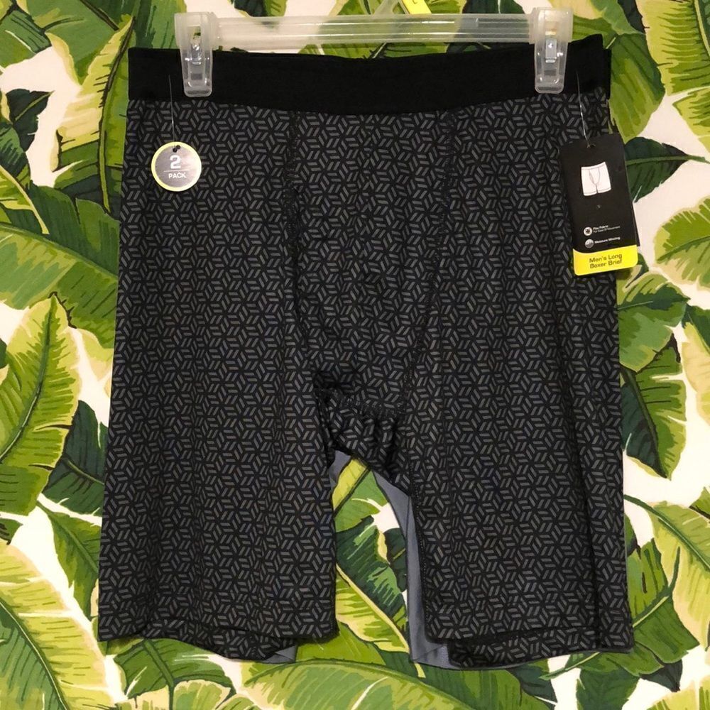 2 Pairs Athletic Works Men’s Long Boxer Breifs